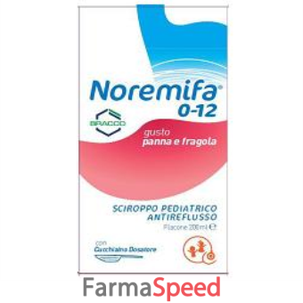 sciroppo pediatrico antireflusso noremifa 0-12 flacone 200 ml