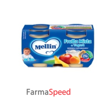 mellin merenda yogurt frutta mista 120 g x 2 pezzi