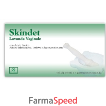 skindet lavanda vaginale 4 flaconi 140 ml + 4 cannule monouso in blister