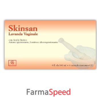 skinsan lavanda vaginale 4 flaconi 140 ml + 4 cannule vaginali monouso in blister