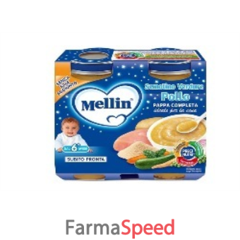 mellin omogeneizzato cena pollo verdure 2 pezzi 200 g