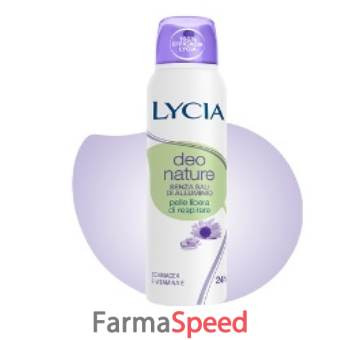 lycia deodorante deo nature senza sali di alluminio spray 75 ml