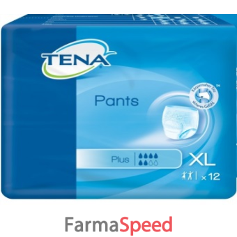 pannolone pull-up tena pants plus taglia extra large 12 pezzi