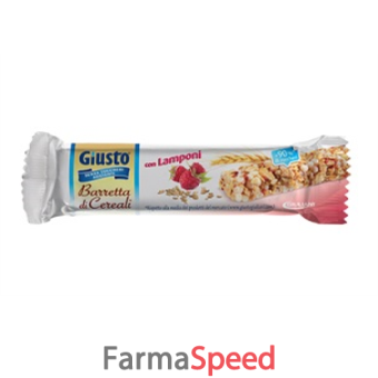 giusto senza zucchero barrette di cereali ai lamponi 25 g