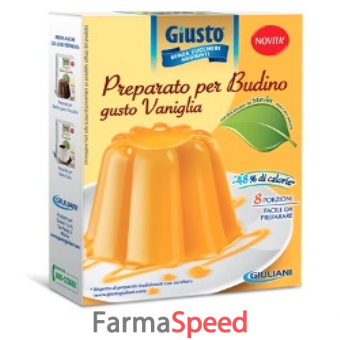 giusto senza zucchero preparato con stevia per budino alla vaniglia 140 g