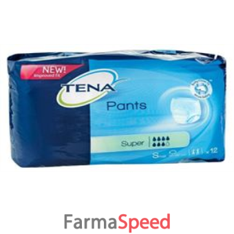 pannolone a mutandina tena pants super taglia small 12 pezzi