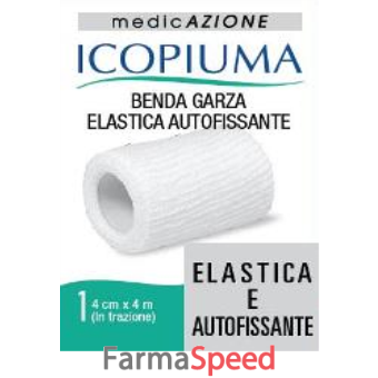 benda garza elastica icopiuma autofissante cm 4 x 4 mt