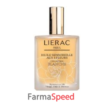 lierac sensorielle huile de soin nutritive 3 fleurs blanches 100 ml