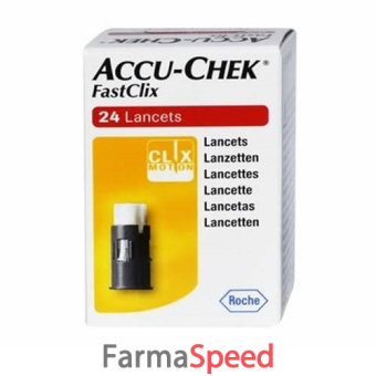 lancette pungidito accu-chek fastclix 24 pezzi