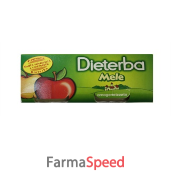 dieterba omogeneizzato mela 3 pezzi 80 g