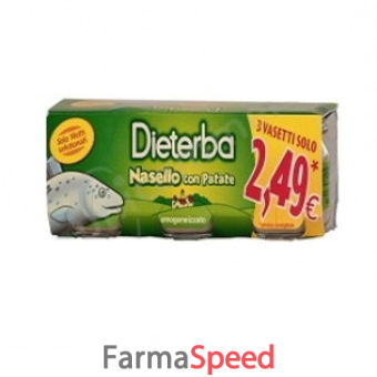 dieterba omogeneizzato nasello 3 pezzi 80 g