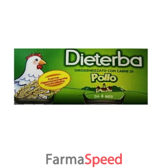 dieterba omogeneizzato pollo 3 pezzi 80 g