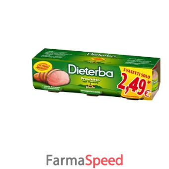 dieterba omogeneizzato prosciutto 3 pezzi 80 g