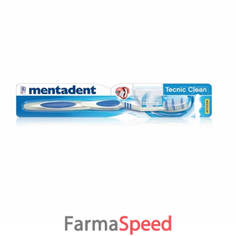 mentadent tecnic clean spazzolino medio