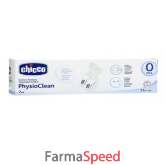 chicco physioclean soluzione fisiologica 2 ml 33 flaconcini 