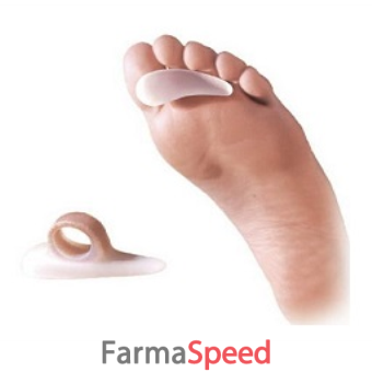 supporto per dita a martello in morbido silicone conformato anatomicamente alla radice del piede