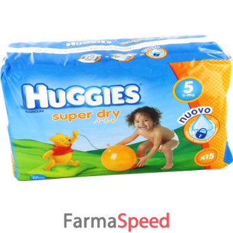 huggies superdry 5 11/19 kg 15 pezzi