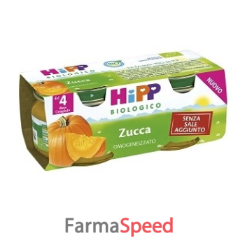 hipp biologico omogeneizzato zucca 2x80 g