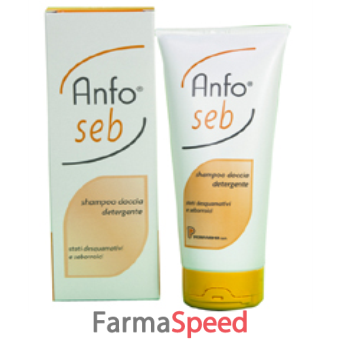 anfo seb shampoo doccia detergente 200 ml