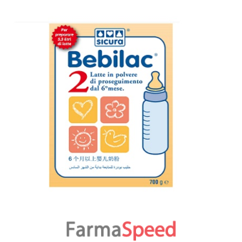 bebilac 2 latte polvere 700 g latte di proseguimento dal 6 mese