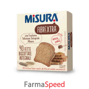 misura fibrextra fette biscottate senza olio di palma 320 g