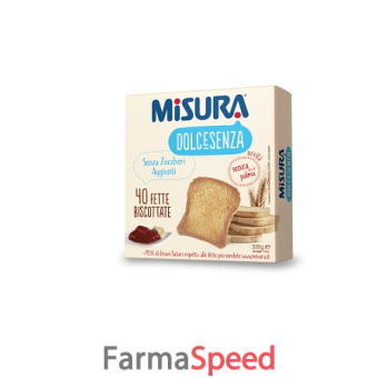 misura dolcesenza fette biscottate senza olio di palma 320 g