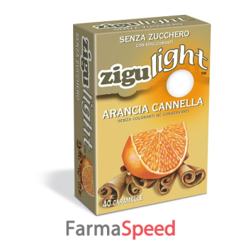 zigulight arancia cannella 40 caramelle 40 g