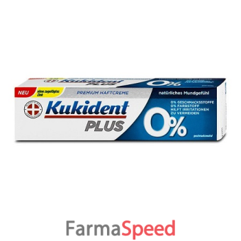 crema adesiva per protesi dentaria kukident plus 0% 40 g