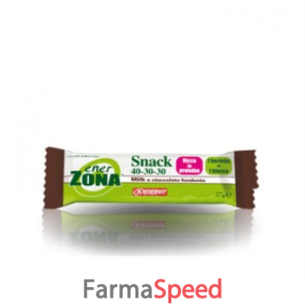 enerzona snack milk cioccolato fondente 1 barretta