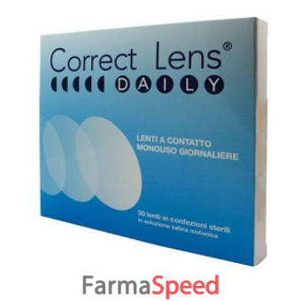 correct lens daily lenti contatto monouso giornaliere diottrie 3,00 30 pezzi