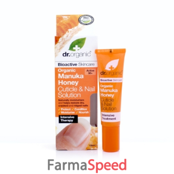 dr organic manuka honey miele di manuka cuticle repair siero unghie 15 ml