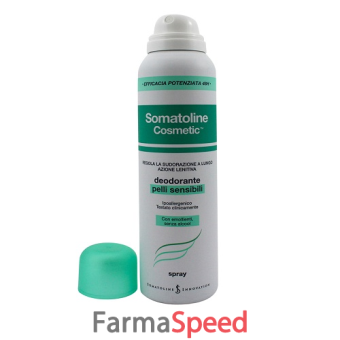somatoline cosmetic deodorante spray pelli sensibili 150 ml
