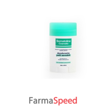 somatoline cosmetic deodorante stick pelli sensibili 40 ml