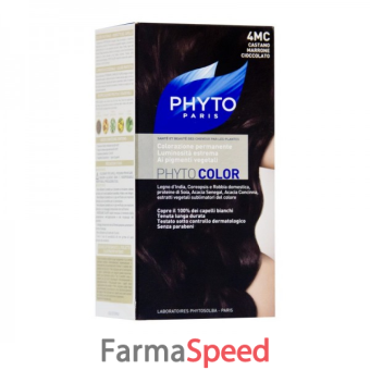 tintura per capelli phytocolor 3g castano cioccolato mogano kit