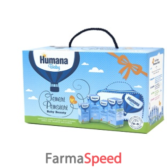 humana teneri pensieri beauty contenente olio nutriente, detergente corpo e capelli, crema viso, shampoo antilacrime e beauty