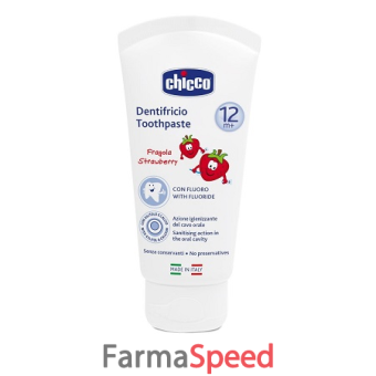 chicco dentifricio fragola 50 ml 12m+ con fluoro