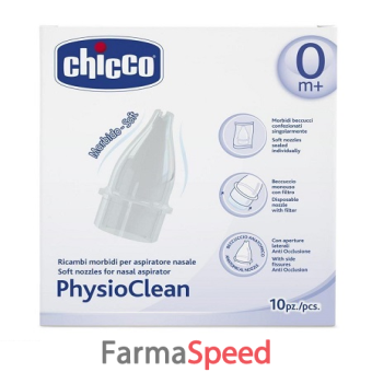 ricambi morbidi per aspiratore nasale chicco physioclean