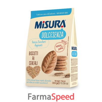 misura dolcesenza biscotti ai cereali senza olio di palma 300 g