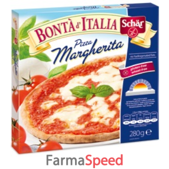 schar surgelati pizza margherita senza lattosio 280 g