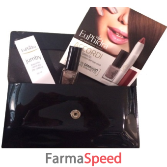 euphidra accordi capelli bruni 1 smalto + 1 rossetto in pochette