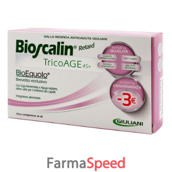 bioscalin tricoage 45+ 30 compresse