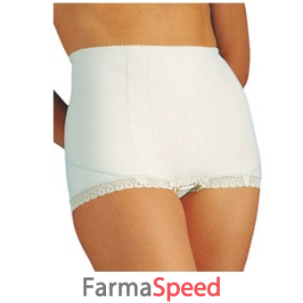 mutanda elastica contenitiva alta da donna dualsan colore bianco misura 6