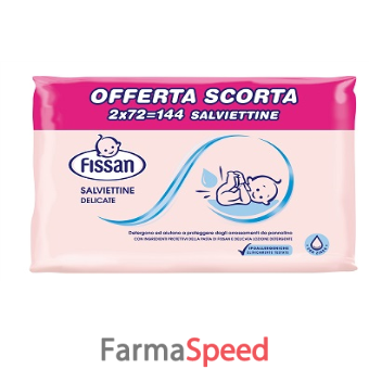 fissan baby salviettine umidificate per igiene bambino bipack 144 pezzi*
