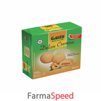 giusto senza glutine delizie cremose all'albicocca 180 g