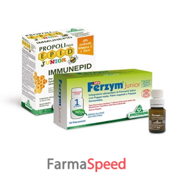 new ferzym junior 10 flaconi + immunepid junior 20 buste