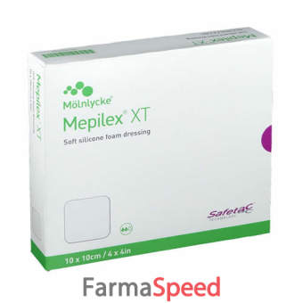 mepilex xt medicazione assorbente in schiuma di poliuretano in silicone 10 x 10 