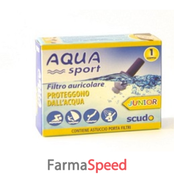 filtro auricolare junior earplug scudo aquasport 2 pezzi