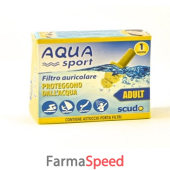 filtro auricolare per adulto earplug scudo aquasport 2 pezzi