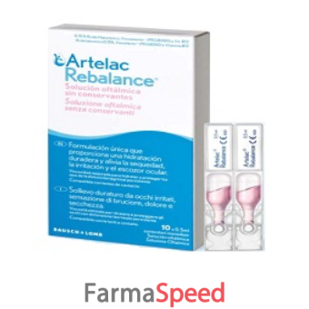 artelac rebalance gocce oculari 30 flaconcini monodose
