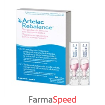 artelac rebalance gocce oculari 10 flaconcini monodose